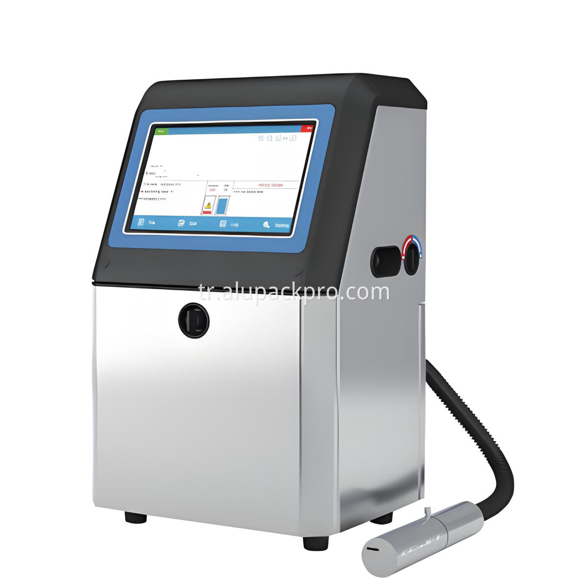 Laser coding machine for aluminum